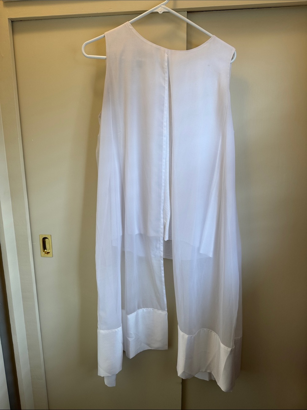 Alfani White Layered Sleeveless Tunic